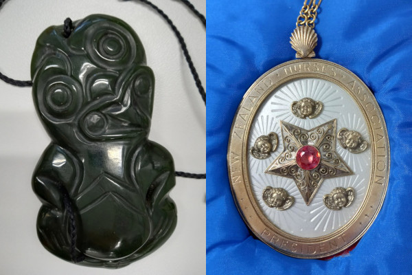 NZNO Kaiwhakahaere's Tiki and NZNO President's Insignia NZNO Kaiwhakahaere's Tiki and NZNO President's Insignia